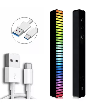 Настільна LED лампа RGB 5V Single Panel Bluetooth USB interface with app Black