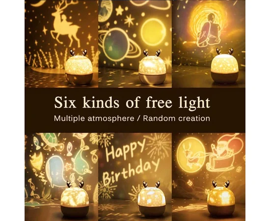 Ночник Moon E05 with Bluetooth 1200 mAh White