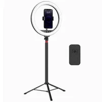 Кольцевая светодиодная LED лампа Neepho L15" + stand Black