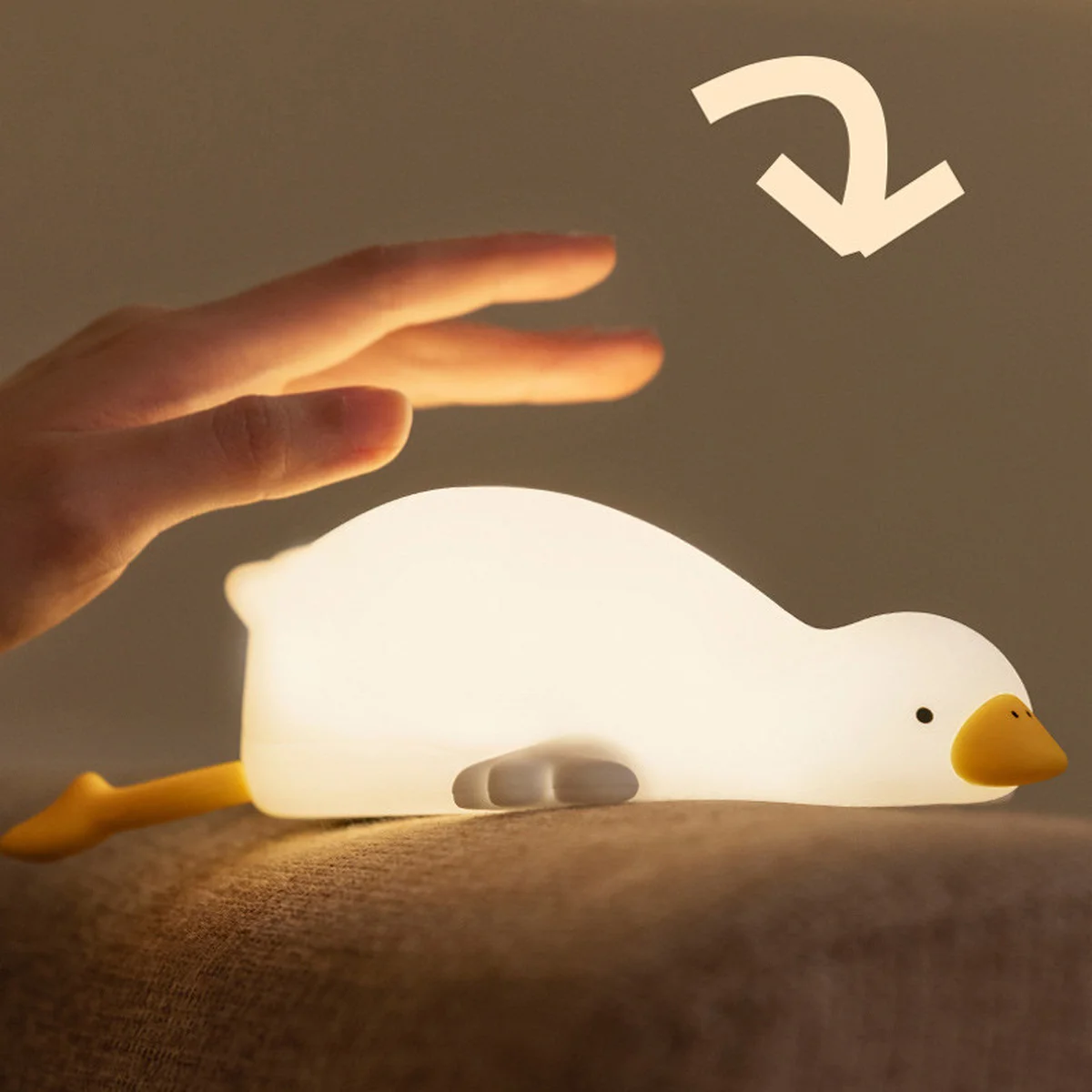 Ночник D19 Lying Goose White