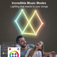 Модульний настінний світильник LED RGB 5V SAL-014B 9pcs Bluetooth USB with app White