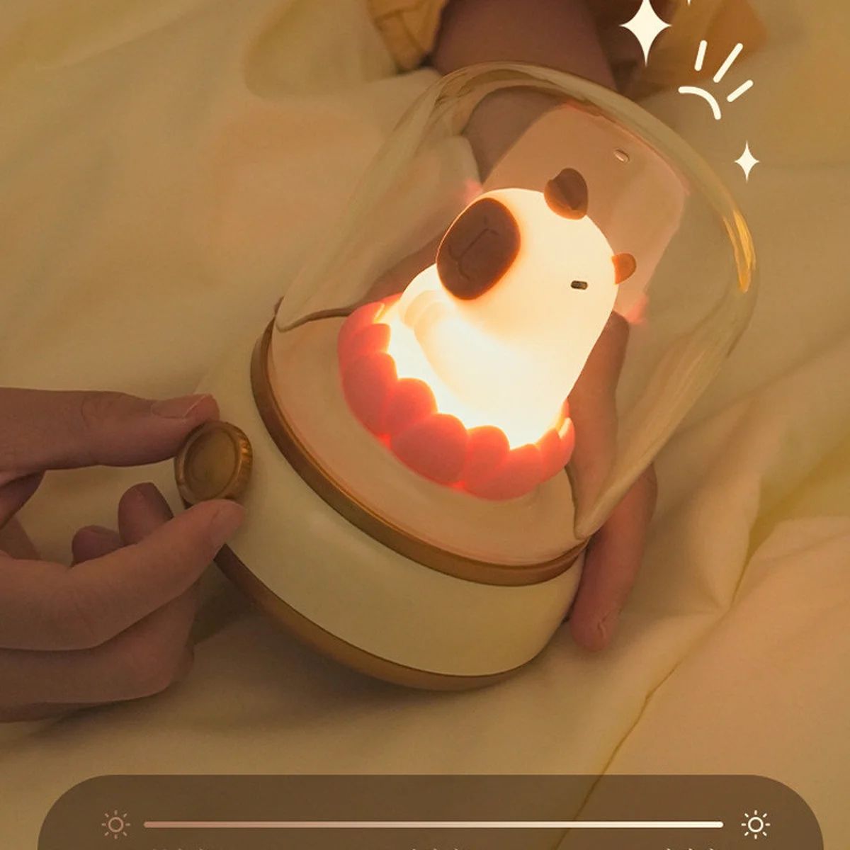 Ночник Capybara and Lotus Yellow