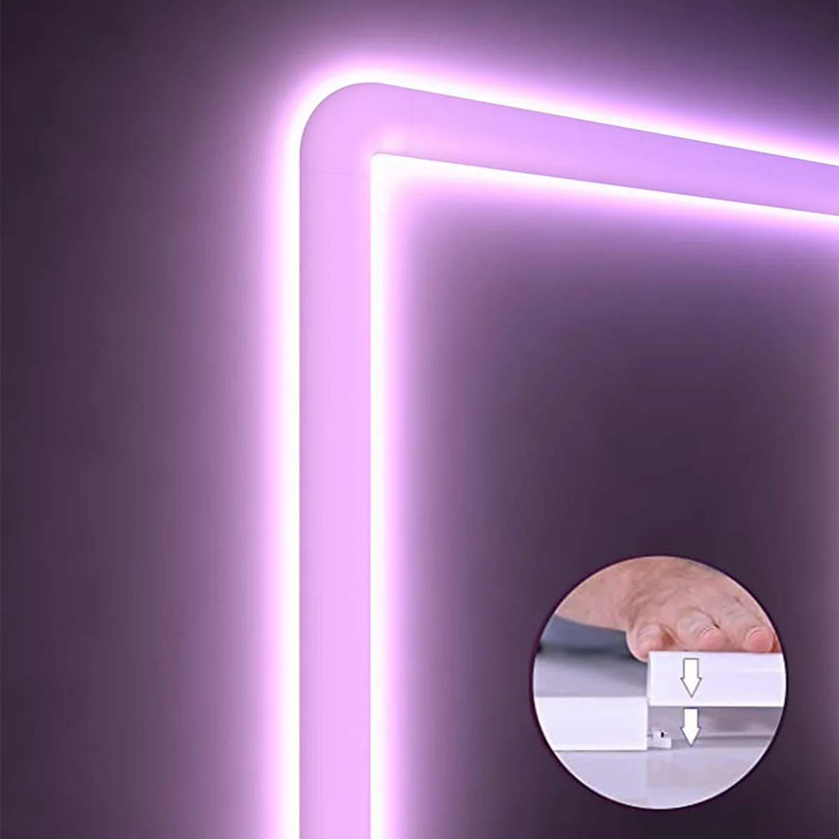 Настінний світильник Lines SAL-013B Bluetooth USB interface with app (8+4 pcs) White