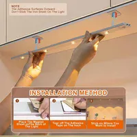 Сенсорний світильник LED з датчиком руху MZ-L1602 (40*10*200mm) White
