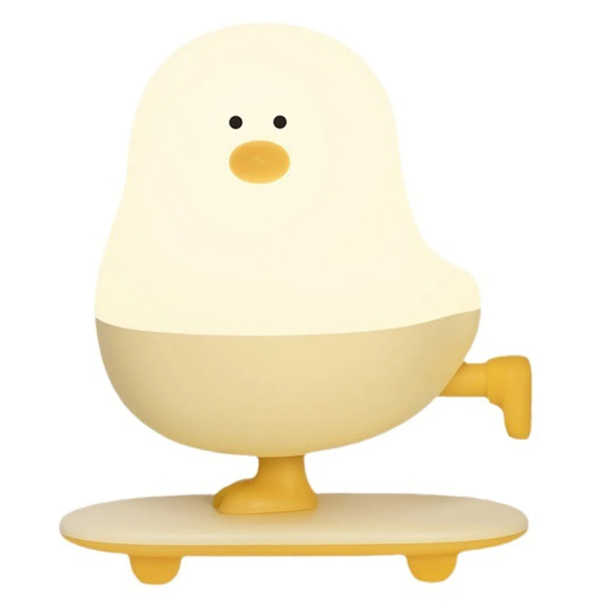 Ночник L63 Chicken on a Skateboard White / Yellow