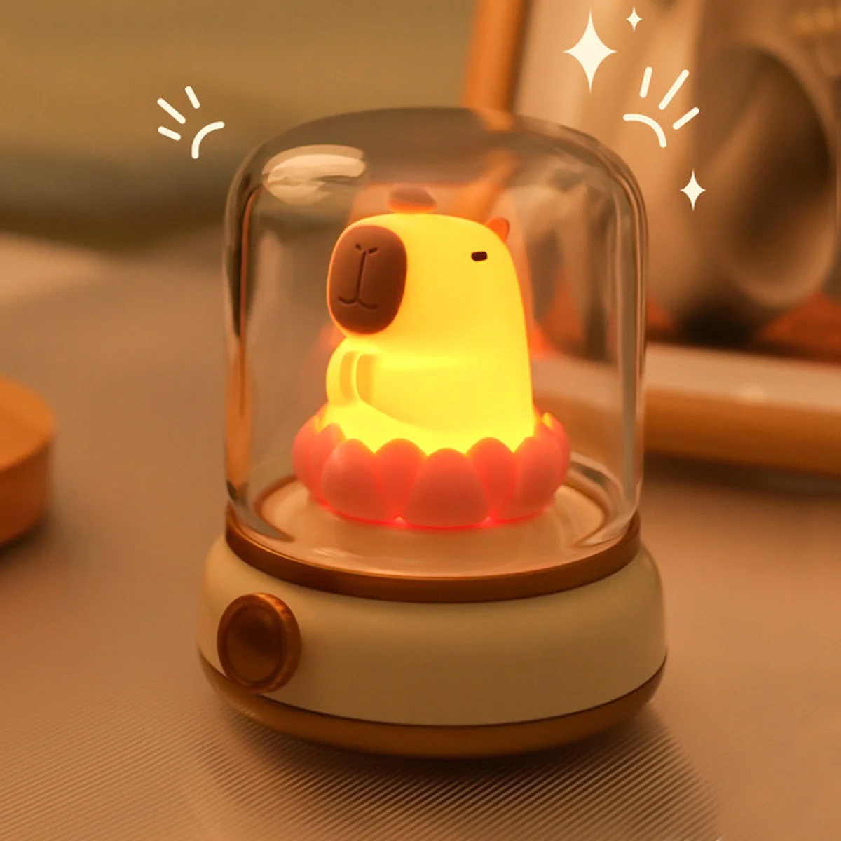 Ночник Capybara and Lotus Yellow