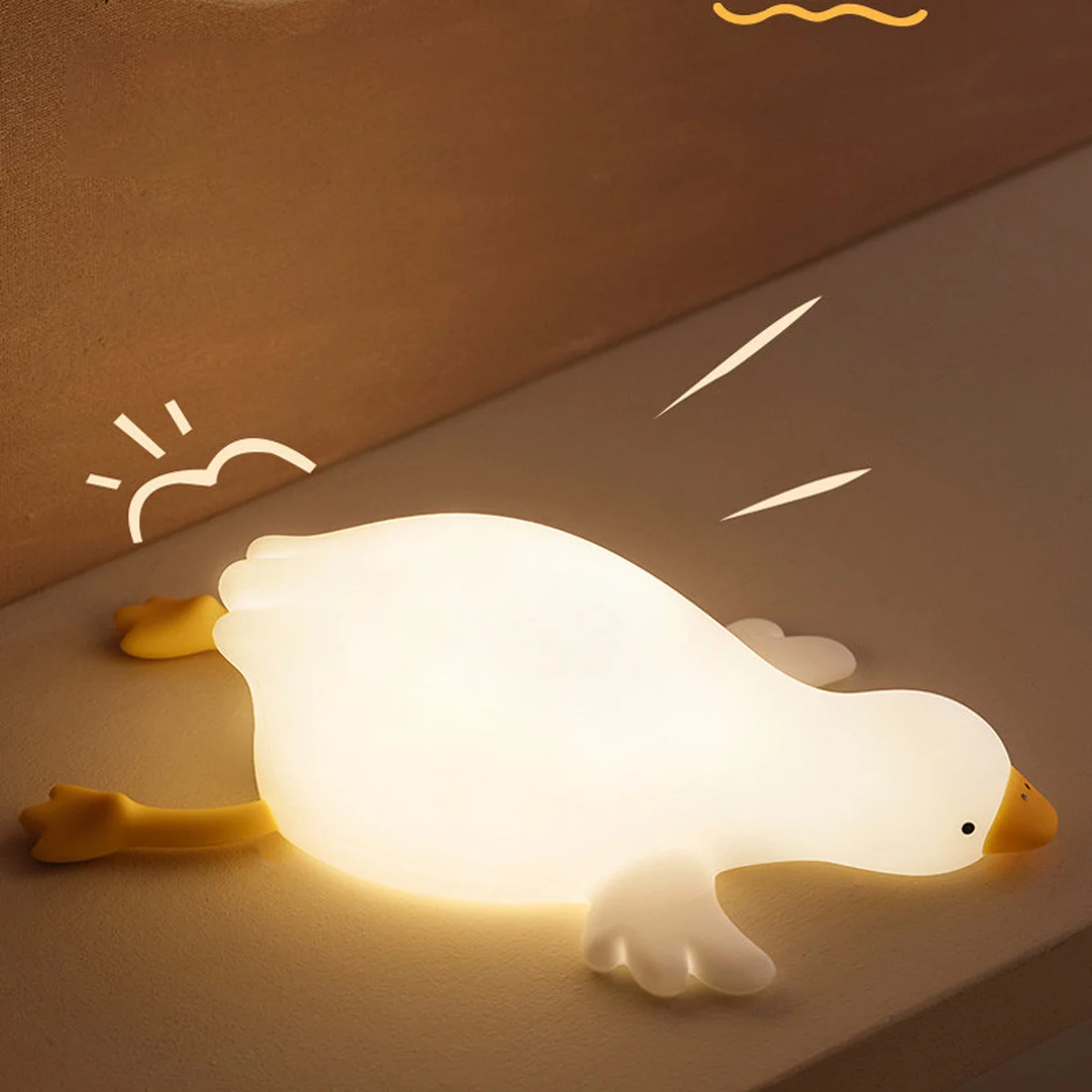 Ночник D19 Lying Goose White