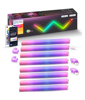 Настінний світильник Lines SAL-013B Bluetooth USB interface with app (8+4 pcs) White