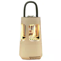 Кемпінговий ліхтар акумуляторний QD08 2in1 + Bluetooth колонка Biege