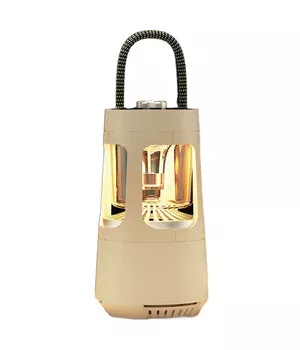 Кемпінговий ліхтар акумуляторний QD08 2in1 + Bluetooth колонка Biege