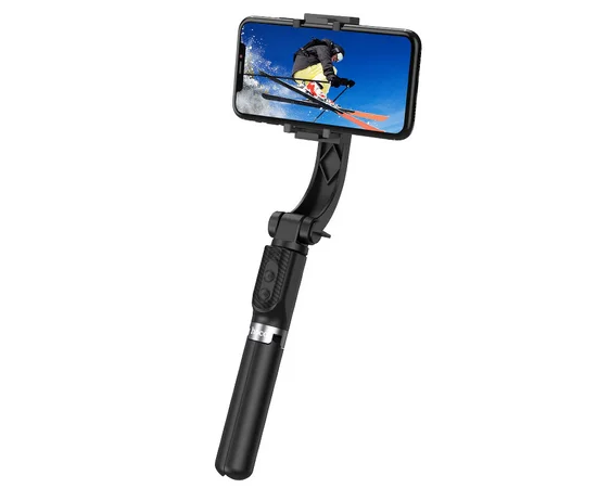 Монопод для селфи Hoco K14 с треногой + съемный BT пульт Черный