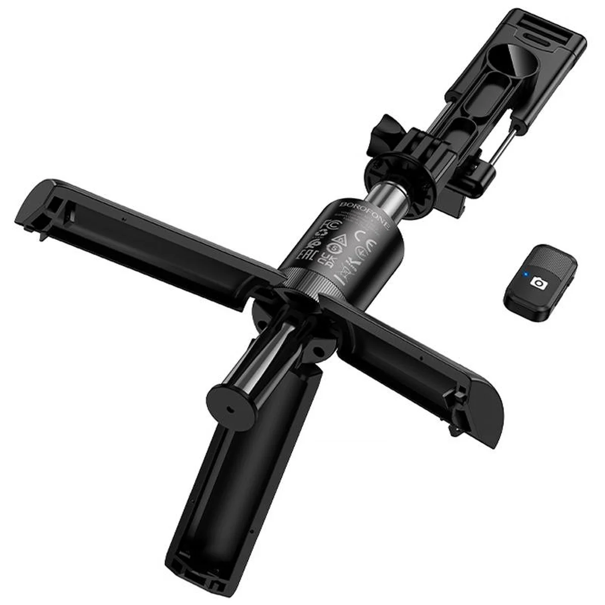 Монопод для селфи Borofone BY14 Graceful mini live broadcast stand Black