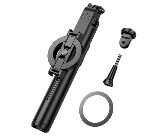 Монопод для селфи Hoco K25 Sherkhan magnetic Black