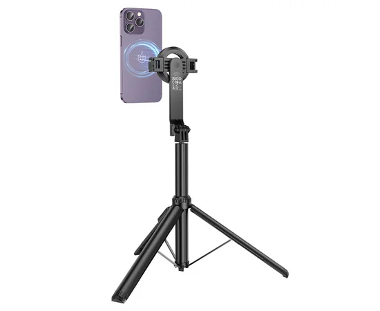 Монопод для селфи Hoco K25 Sherkhan magnetic Black