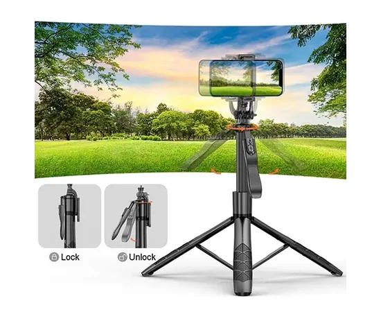 Штатив для селфи WIWU Krinl Tripod Selfie Stick Wi-SE005 Black
