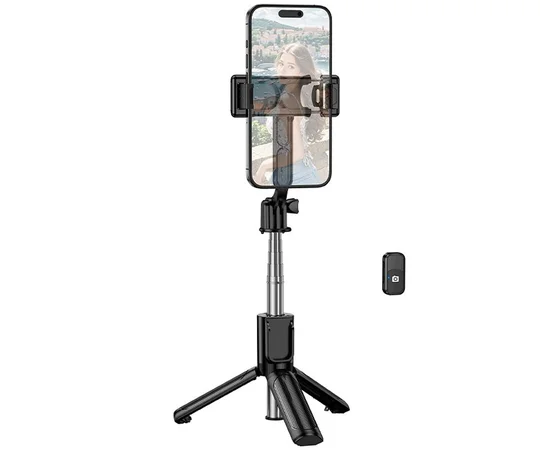 Монопод для селфи Borofone BY14 Graceful mini live broadcast stand Black