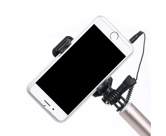 Телескопический монопод Remax P5 mini для селфи (кабель 3,5) Черный