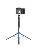 Монопод для селфі Hoco K22 Anti-shake з триногами + знімний BT пульт Black