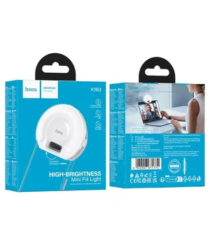 Портативная лампа для селфи Hoco K160 Olas 400 mAh White
