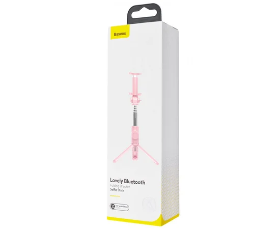 Монопод Baseus Fully Folding Bluetooth Розовый