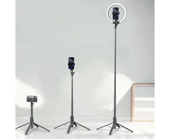 Кольцевая LED-лампа для селфи Usams US-ZB323 10-inch Fill Light 1200mAh Black