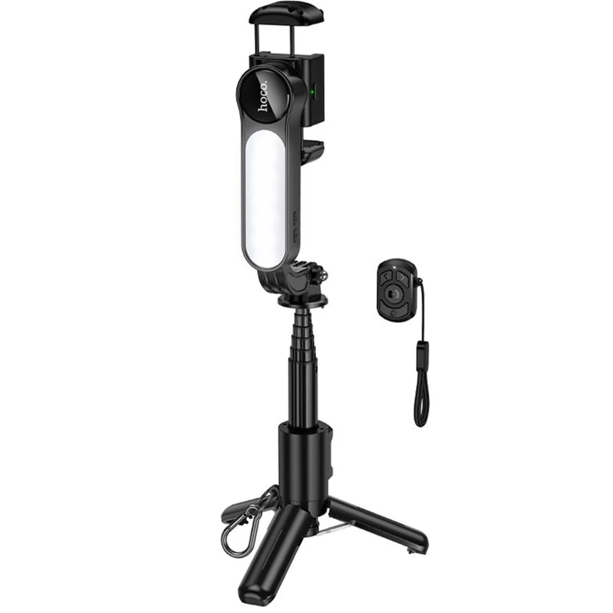 Монопод для селфи Hoco K90 Support axis smart+light Black