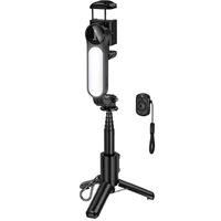 Монопод для селфи Hoco K90 Support axis smart+light Black