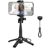 Монопод для селфи Hoco K27 mini трипод + съемный BT пульт Black