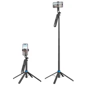 Монопод для селфи Hoco K22 Anti-shake с треногой + съемный BT пульт Black