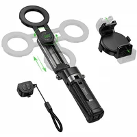 Монопод для селфи Hoco K27 Pro magnetic трипод + съемный BT пульт Black