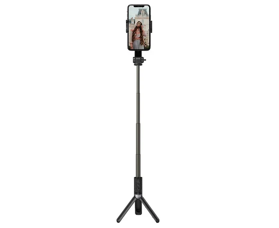 Монопод для селфи Hoco K14 с треногой + съемный BT пульт Черный