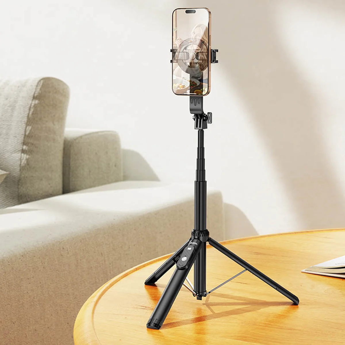 Монопод для селфі Hoco K25 Sherkhan magnetic Black