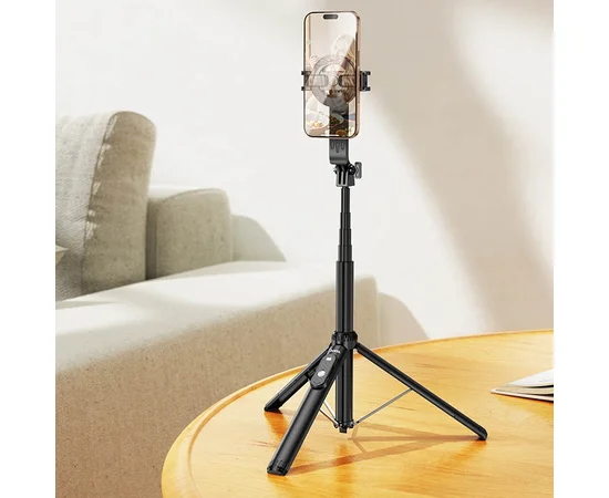 Монопод для селфи Hoco K25 Sherkhan magnetic Black