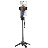 Монопод для селфи Hoco K27 Pro magnetic трипод + съемный BT пульт Black