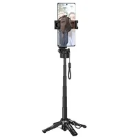 Монопод для селфи Hoco K27 Pro magnetic трипод + съемный BT пульт Black