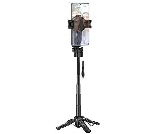 Монопод для селфі Hoco K27 Pro Magnetic Clamp 2in1 Black