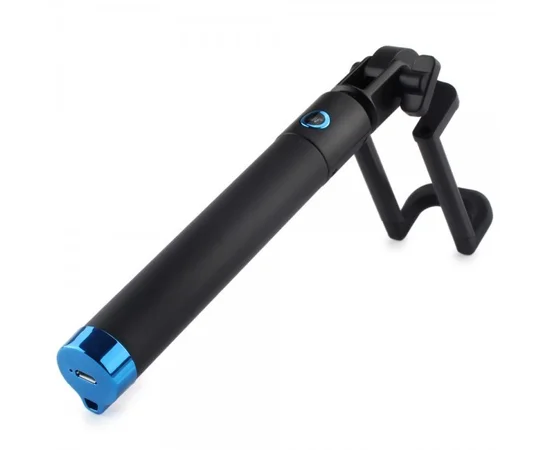 Телескопический Locust S018 монопод для селфи (Bluetooth) (20см - 100см) Синий