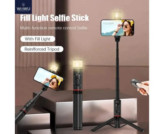 Монопод для селфи WIWU Sharp Film Selfie Stick Wi-SE003 Black