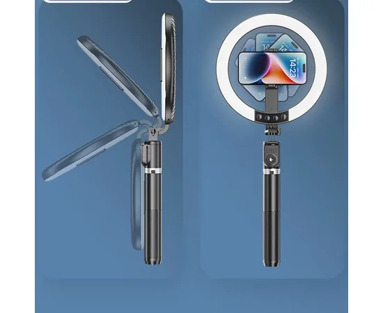 Кольцевая LED-лампа для селфи Usams US-ZB323 10-inch Fill Light 1200mAh Black