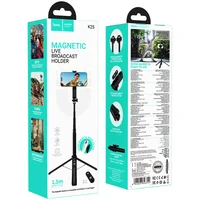 Монопод для селфі Hoco K25 Sherkhan magnetic Black