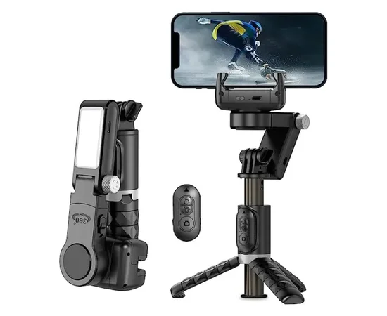 Трипод со стабилизатором WIWU Wi-SE006 Auto-traking Gimble Tripod Black