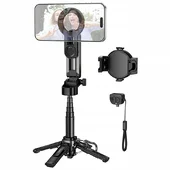 Монопод для селфі Hoco K27 Pro magnetic трипод + знімний BT пульт Black