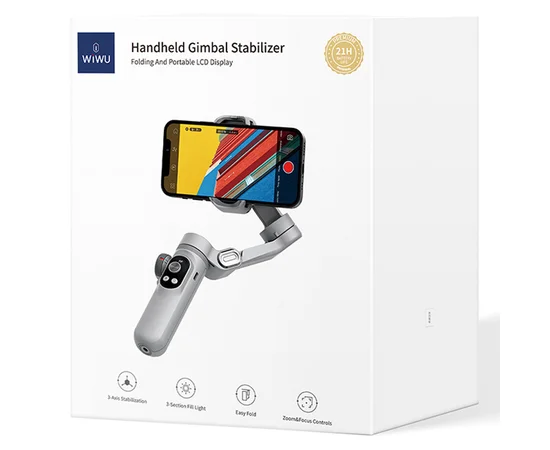 Стабилизатор WIWU Wi-SE007 3-Axis Stabilized Gimbal Stick Grey