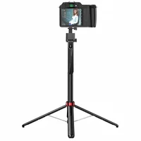 Монопод для селфи Hoco DYY04 трипод + съемный BT пульт Black