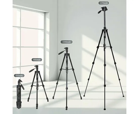 Штатив Jmary KP-2274 для зйомки 41-167см + чохол Black