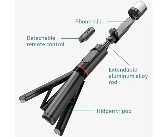 Монопод для селфи WIWU Sharp Film Selfie Stick Wi-SE003 Black