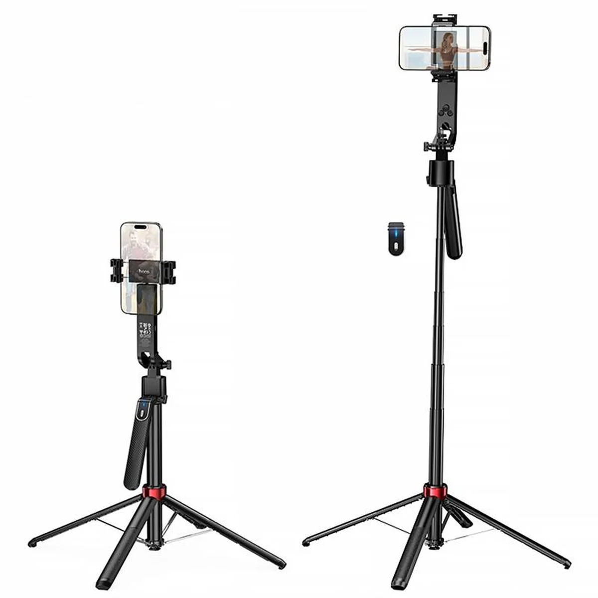 Монопод для селфи Hoco DYY04 трипод + съемный BT пульт Black