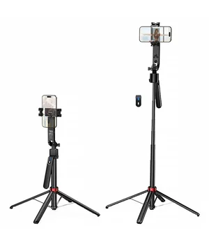 Монопод для селфи Hoco DYY04 трипод + съемный BT пульт Black Монопод для селфи Hoco DYY04 трипод + съемный BT пульт Black