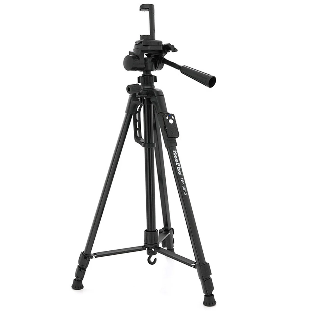 Штатив NeePho NP-8830 для зйомки 54-155см з розбірним тримачем у чохлі+пульт Black