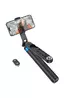 Монопод для селфі Hoco K22 Anti-shake з триногами + знімний BT пульт Black